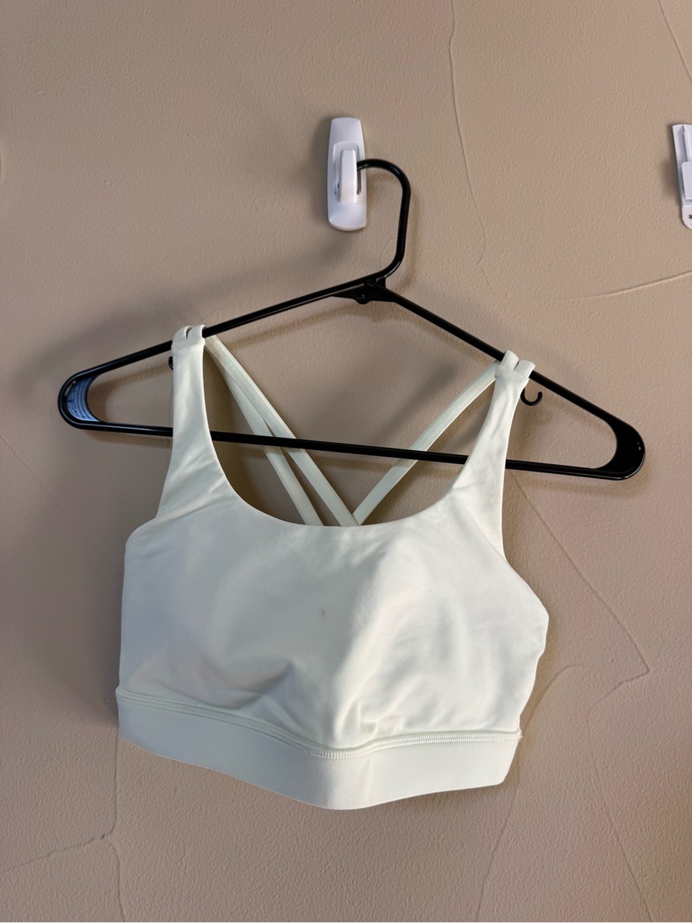 lululemon athletica Cream Double-Strap Sports Bra
